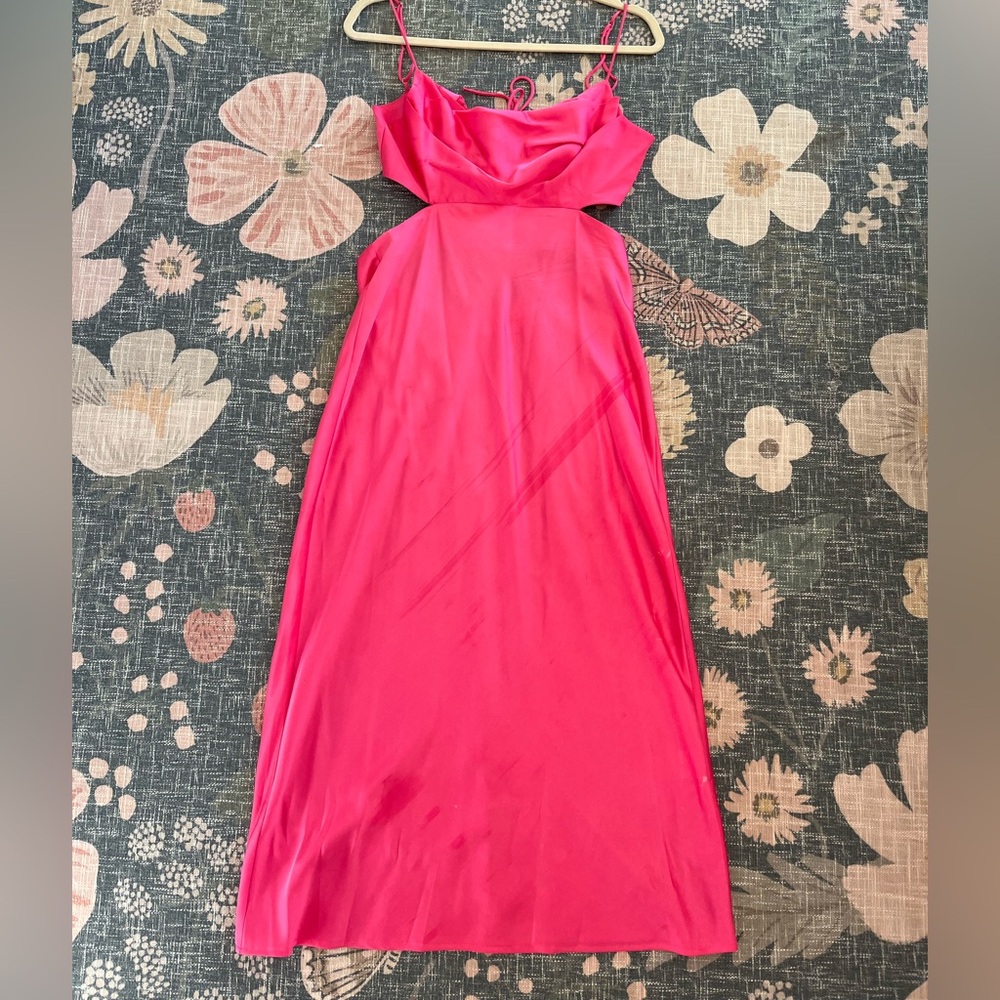 More to Come Fuchsia Midi Dress